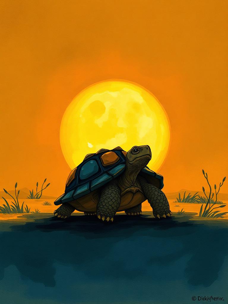 Illustrated cover: The Tortoise and the Gold